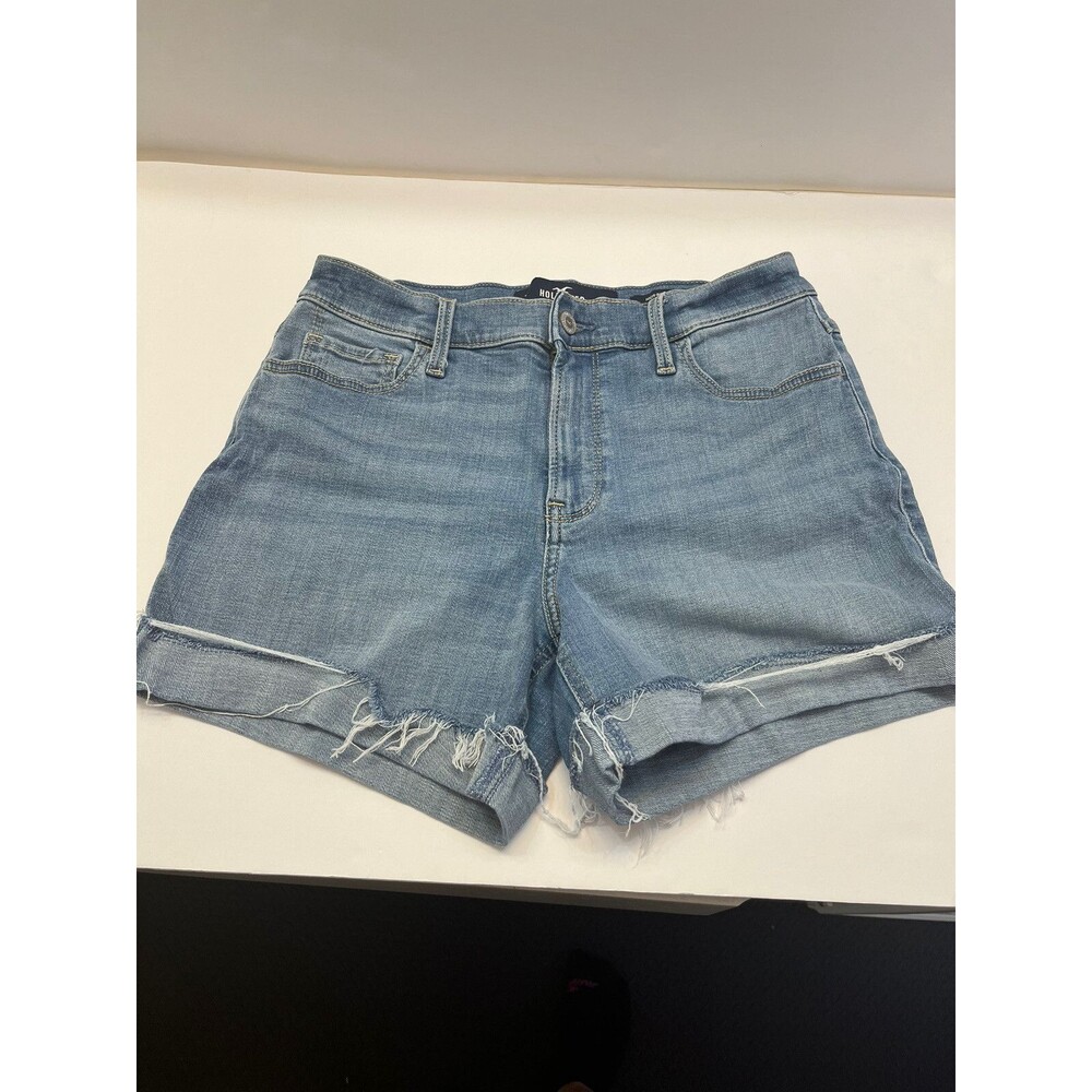 Hollister High-Rise Short 5" Denim Jean Shorts Medium Wash Women's Size W28